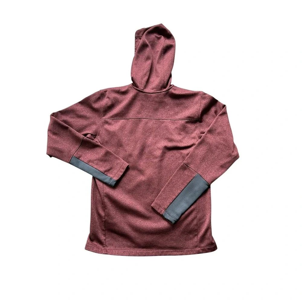 The North Face Canyonlands Full Zip Hoodie Men's M Burgundy Heather Fleece